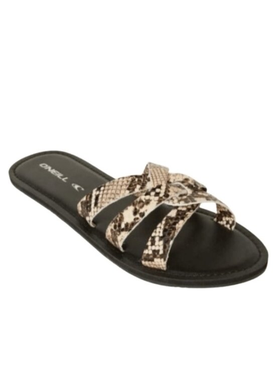 O'Neill Shoes - O'Neill Women's Dawson Sandals, Tan Snakeskin, Size 8